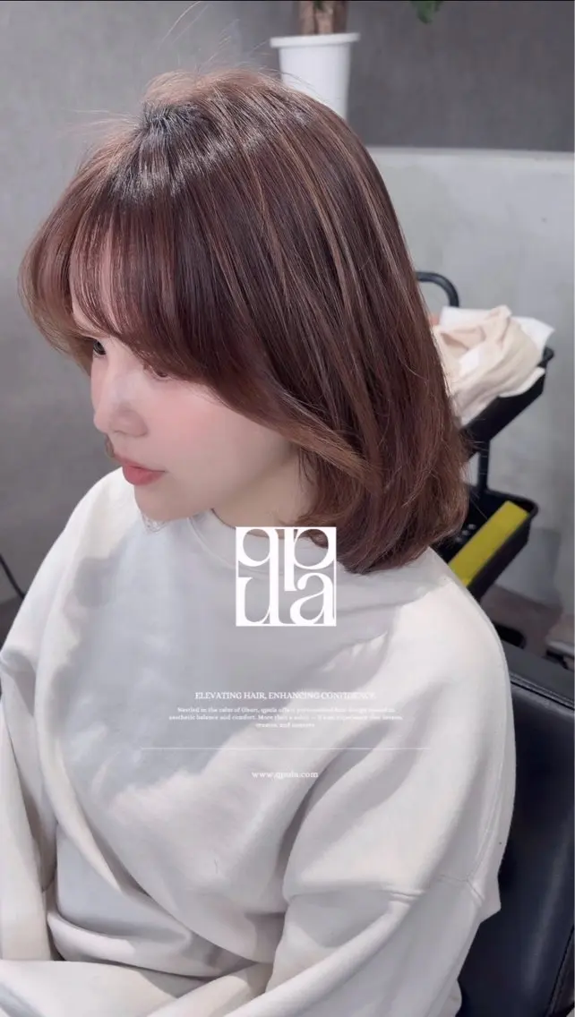 ミディアム カラー ハイライトカラー ハイライト カット ヘアカラー トリートメント 城 慎太郎のヘアスタイル