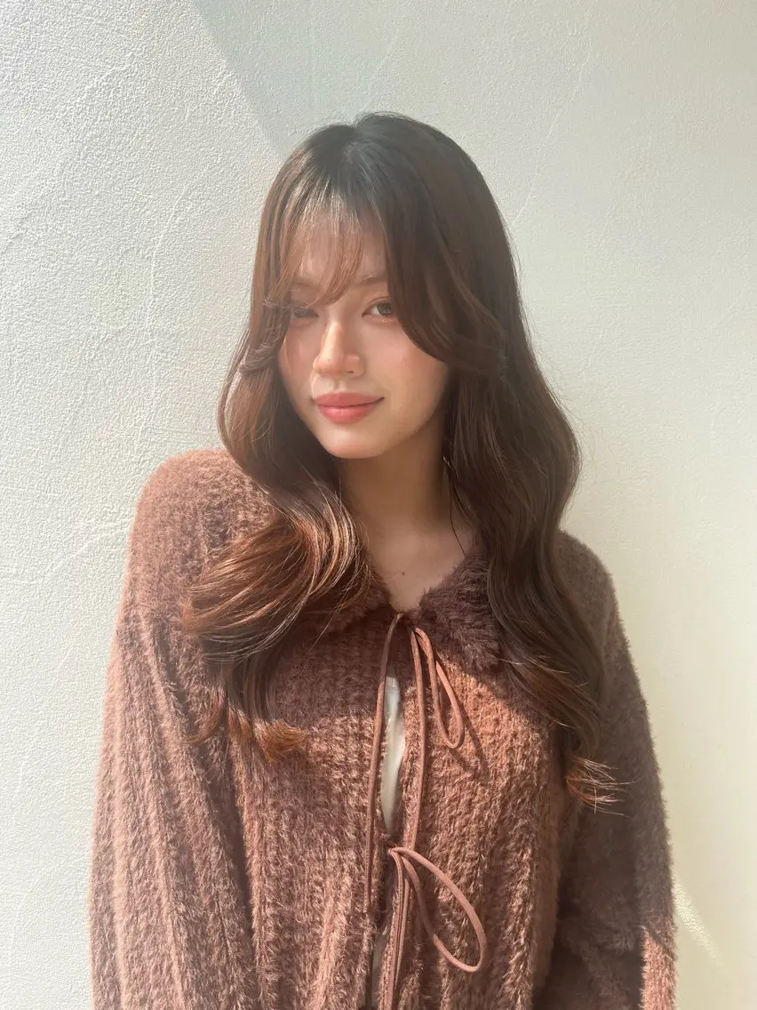 ロング 森 理音のヘアスタイル
