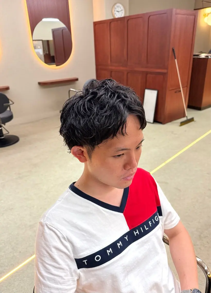 ショート パーマ メンズ メンズパーマ ショートヘア EN大宮/山田壮太/ メンズパーマのヘアスタイル