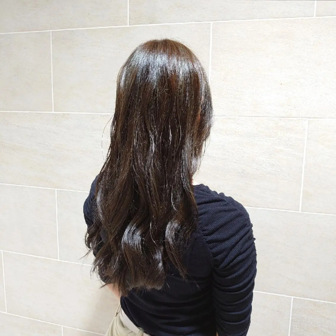 ロング カラー ブラウンカラー オリーブブラウン 宮本 星羅のヘアスタイル