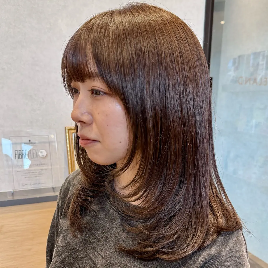 ミディアム カットモデル┋鶴見┋ 横堤┋陽菜実👼🏻のヘアスタイル