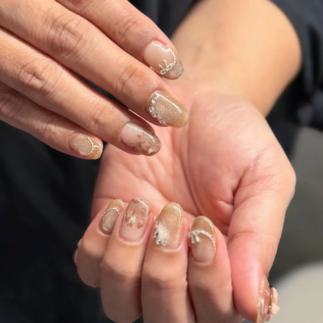 ネイル 長さ出し ハンドネイル mori yuina ┆͓̽ NUDGEのネイルデザイン