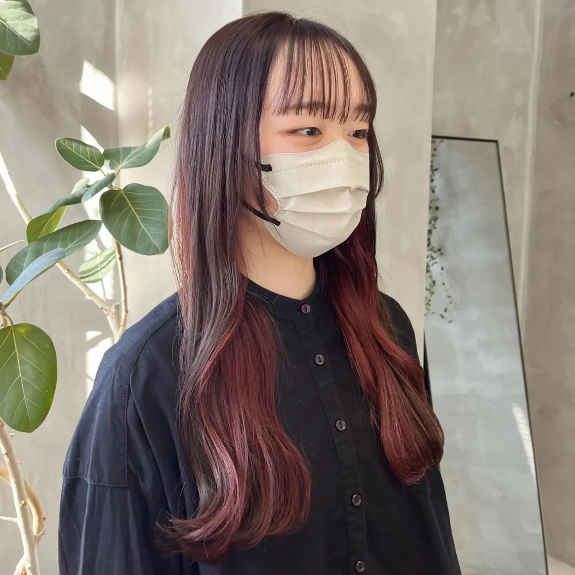 ロング カラー ブラウンカラー 村田 春歌のヘアスタイル