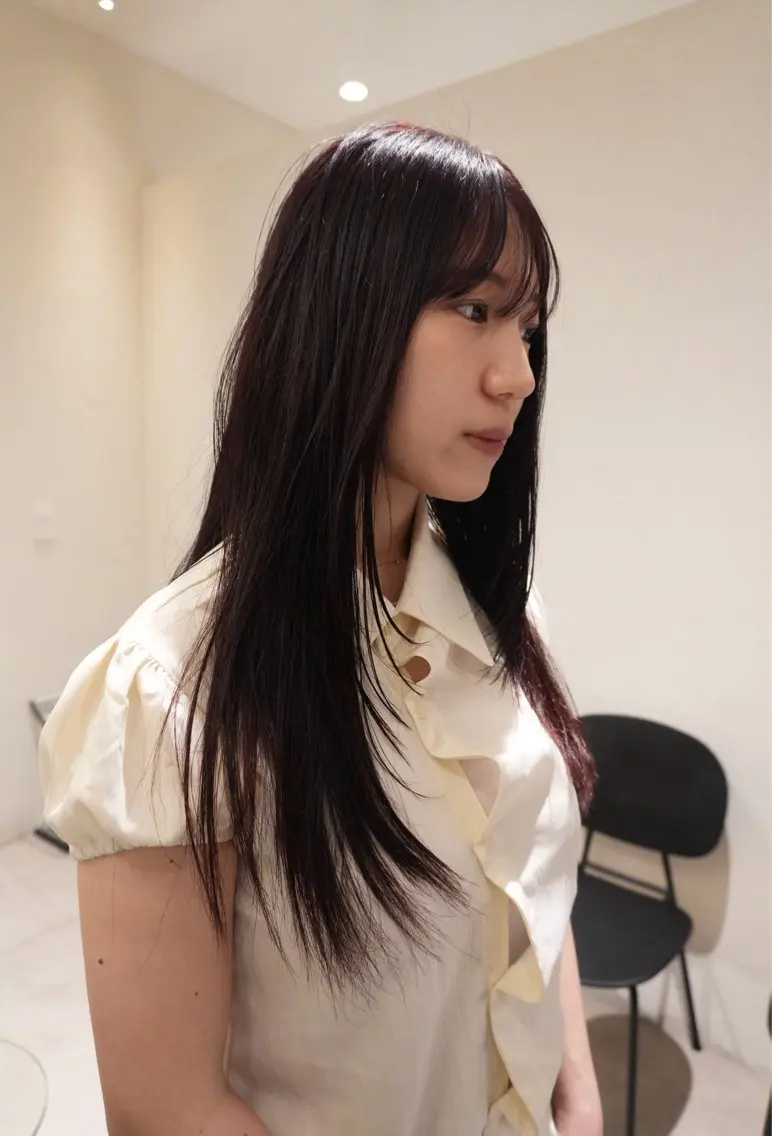 カラー 黒髪 遠藤 太一のヘアスタイル