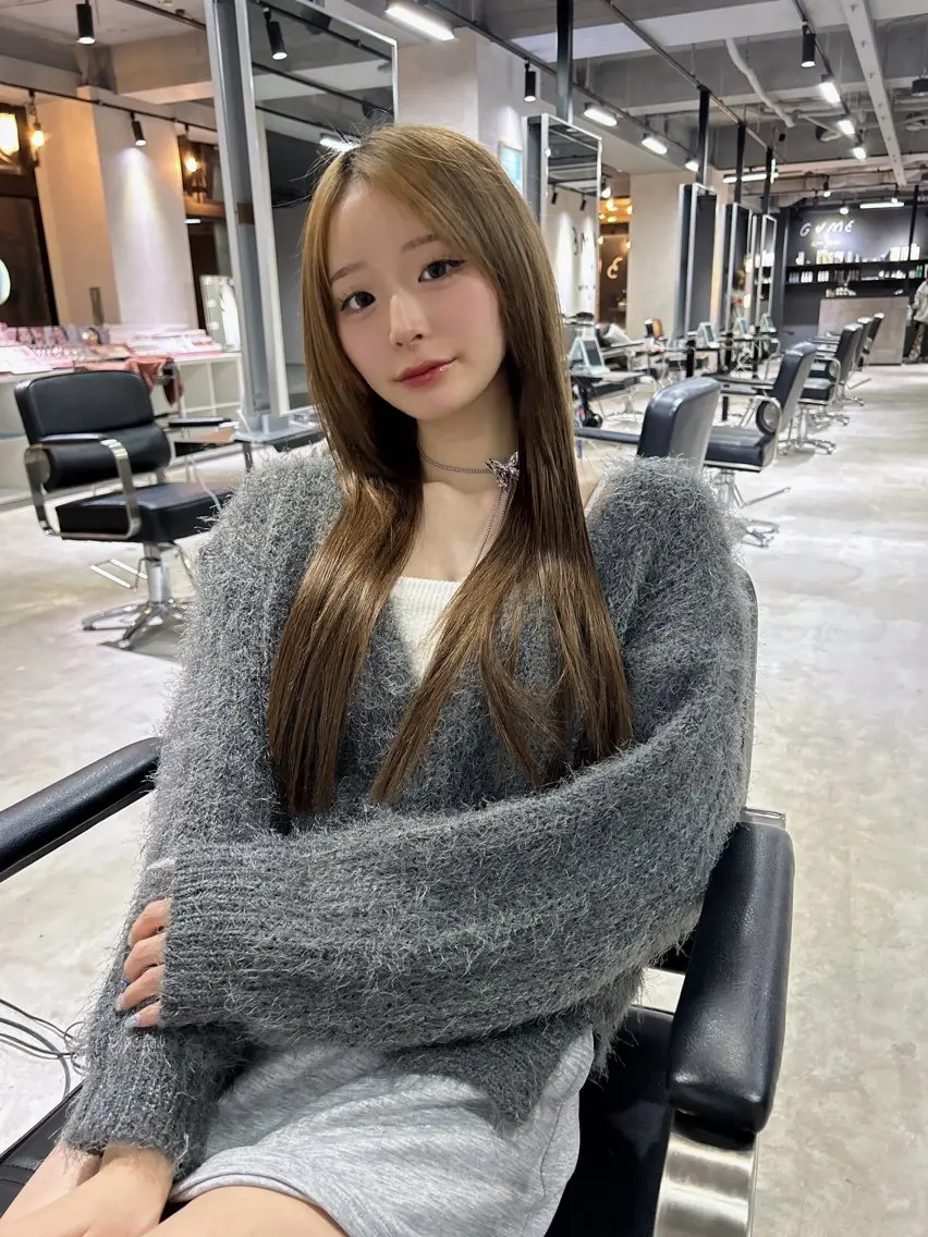 ロング カラー トリートメント ワンホンヘア/ 透明感カラー/ゆうとのヘアスタイル