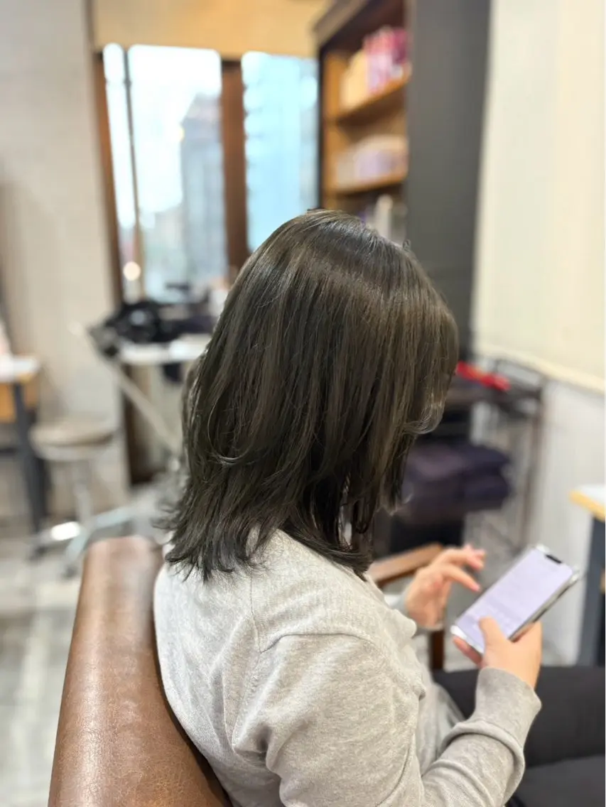 根元白髪染めの写真