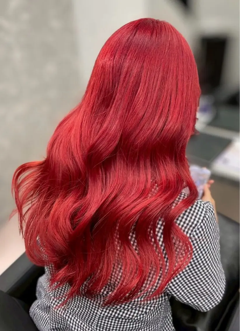 ロング カラー ヘアカラー 西村 理伽のヘアスタイル