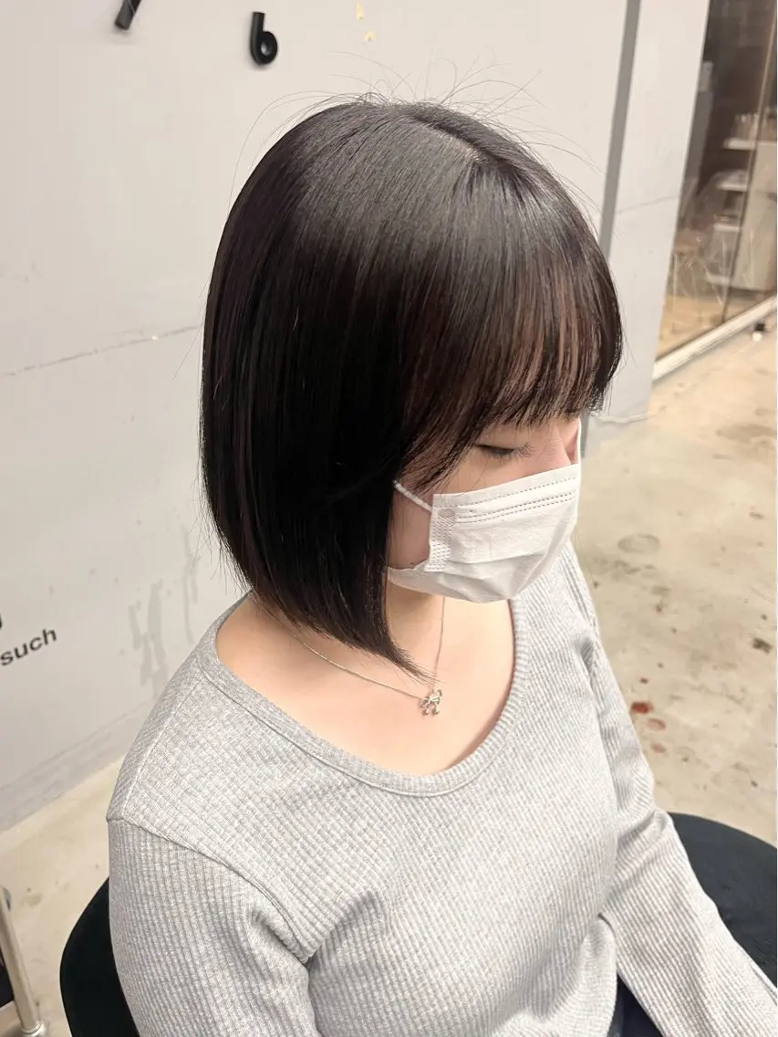 ショート カット 盛れる透けカラー🎀 似合わせ/uiのヘアスタイル