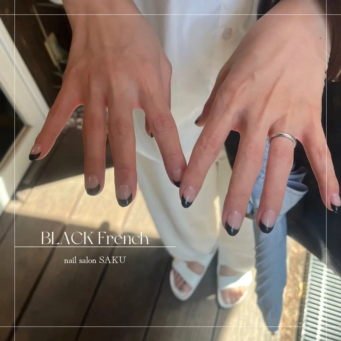 ネイル ニュアンスネイル シンプルネイル SAKU nail 作島茜のネイルデザイン