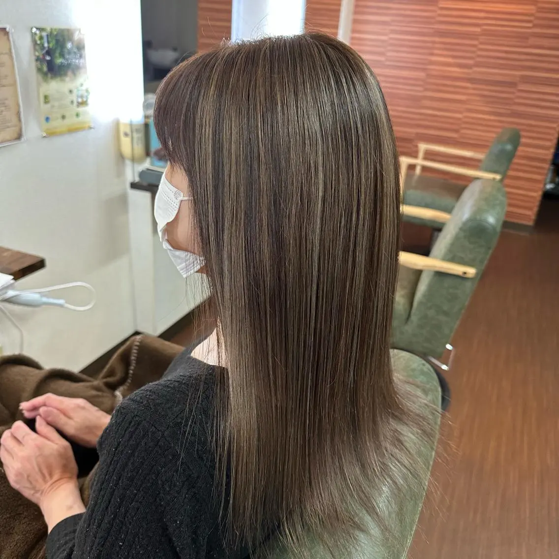 ロング カラー 透明感カラー ヘアカラー トリートメント 💜推しインナー カラー/菊池柊真💜のヘアスタイル