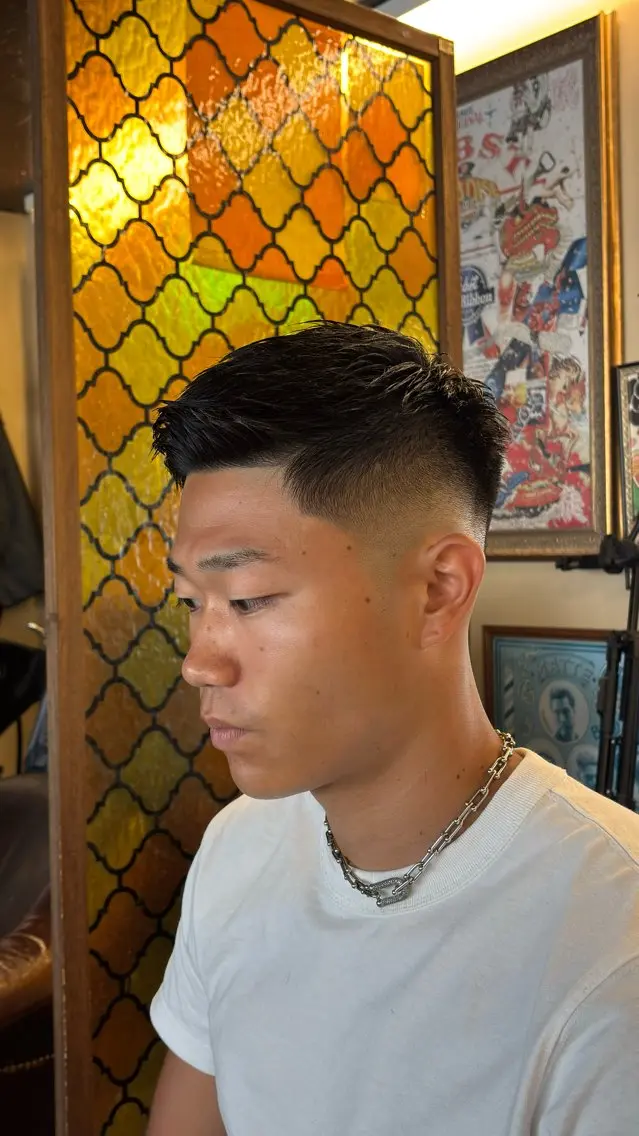 ショート メンズ 田中 稜真のヘアスタイル