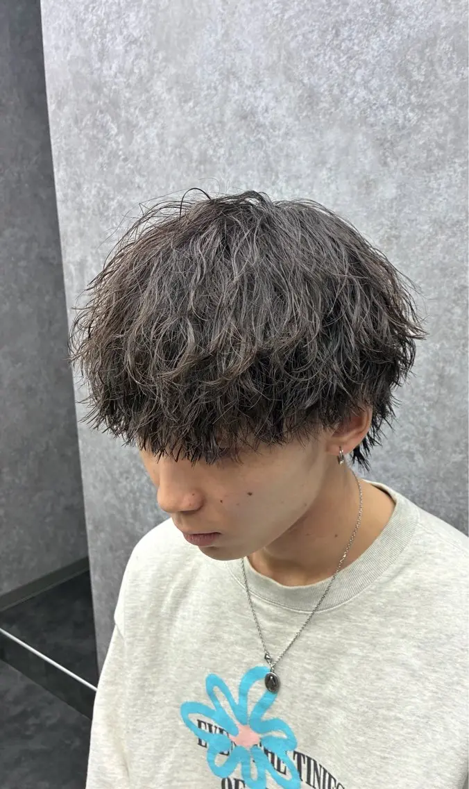 パーマ メンズ カット パーマ シャドウパーマ特化 🩵Chisatoのヘアスタイル