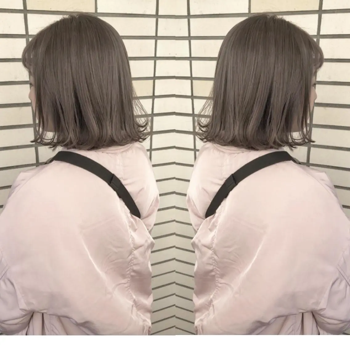 ミディアム カラー アッシュ ブリーチ ヘアカラー トリートメント 🤍2nd🤍田所 美希のヘアスタイル