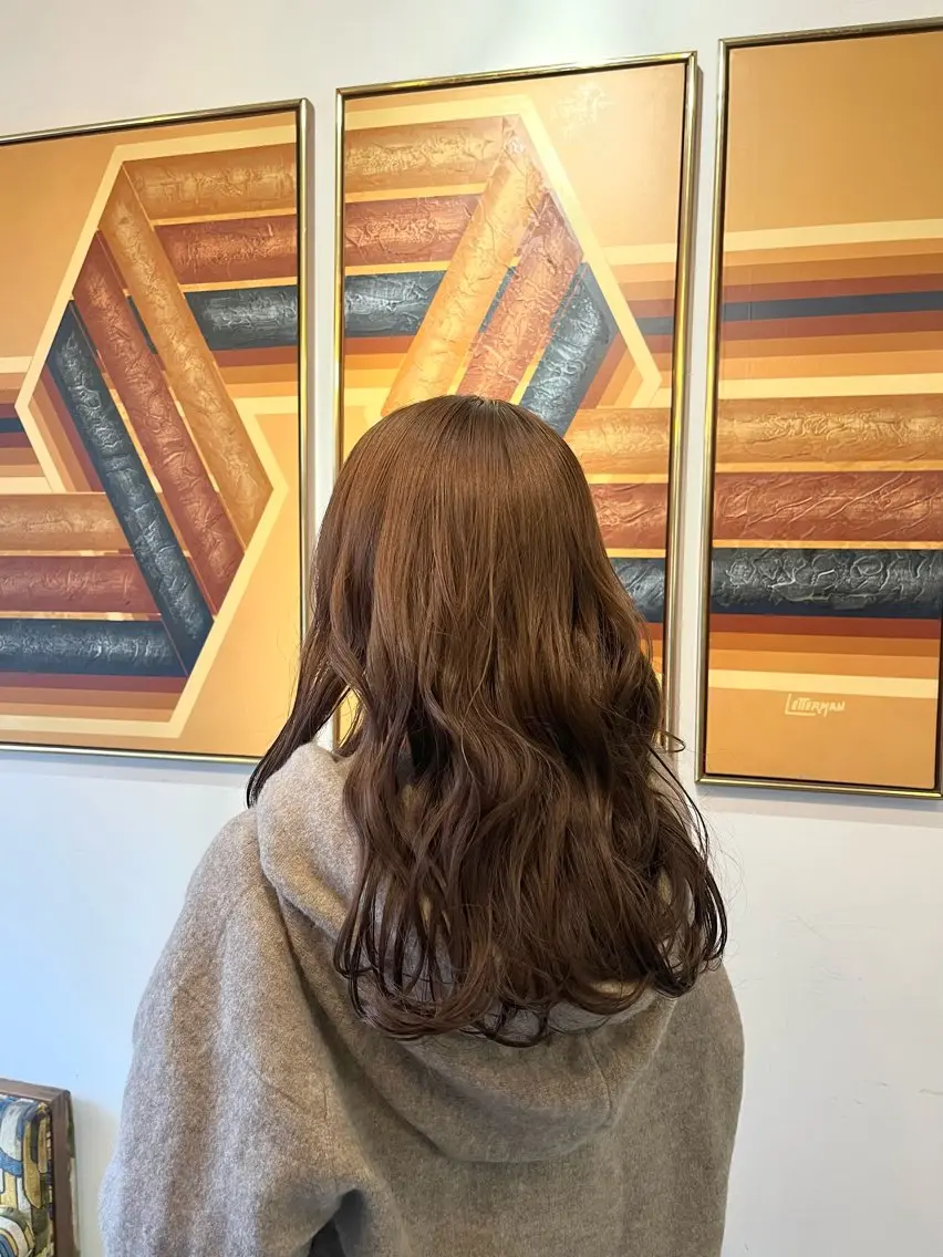 ロング カラー カット ヘアカラー トリートメント sign hair 鈴木 りん🍓のヘアスタイル