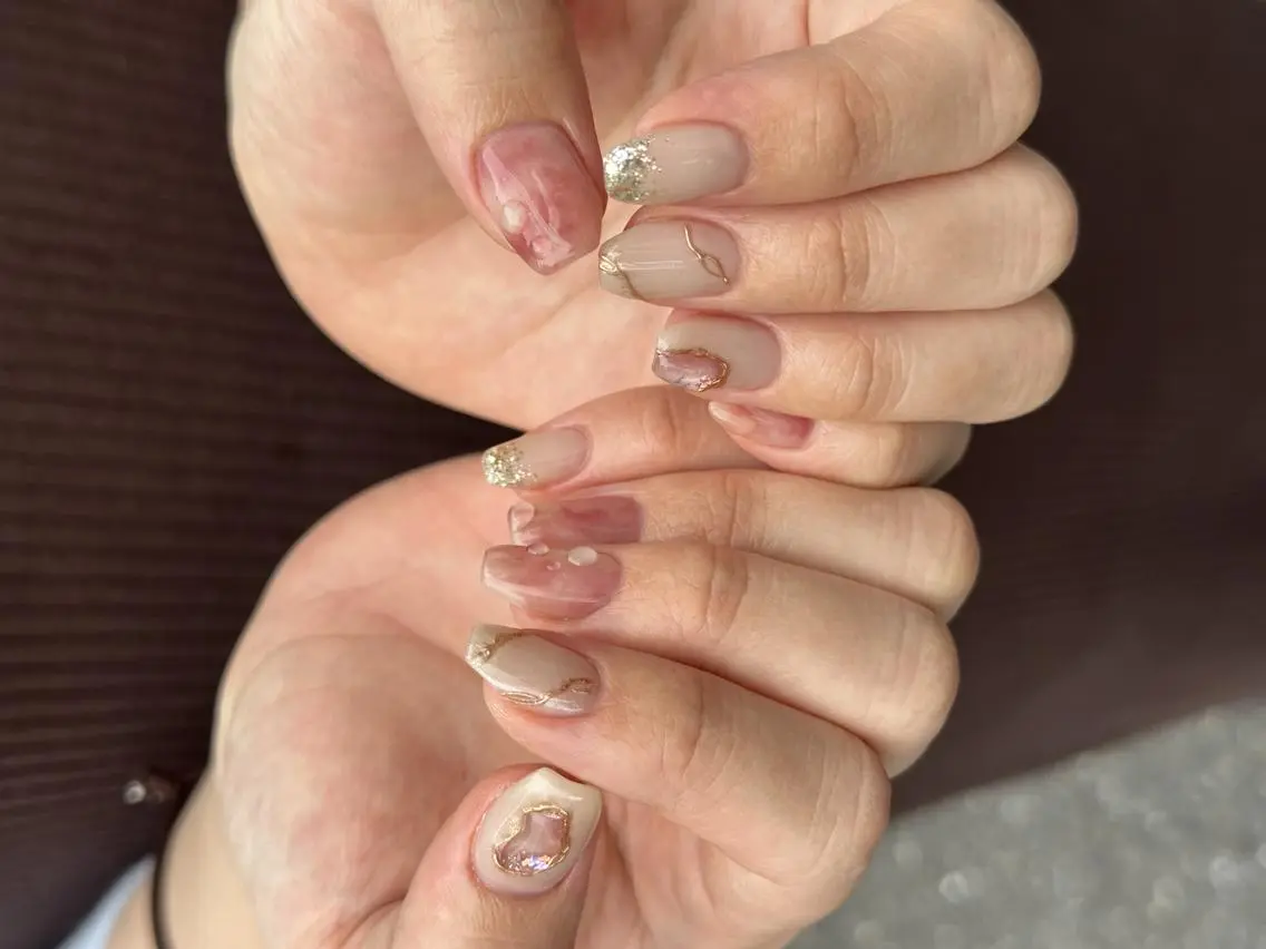 ネイル アートネイル 持ち込み シンプルネイル Hills Harajukuのネイルデザイン