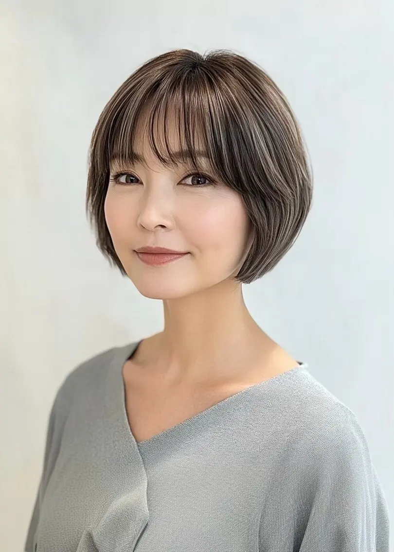 セミロング ヘアカラー 艶カラー/表参道・ 渋谷/是石美樹のヘアスタイル