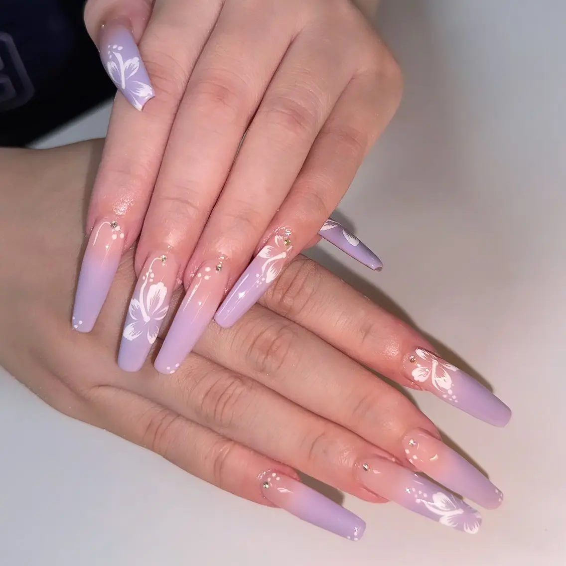 ロング ハンドネイル 🦋Nail Amo🦋のネイルデザイン