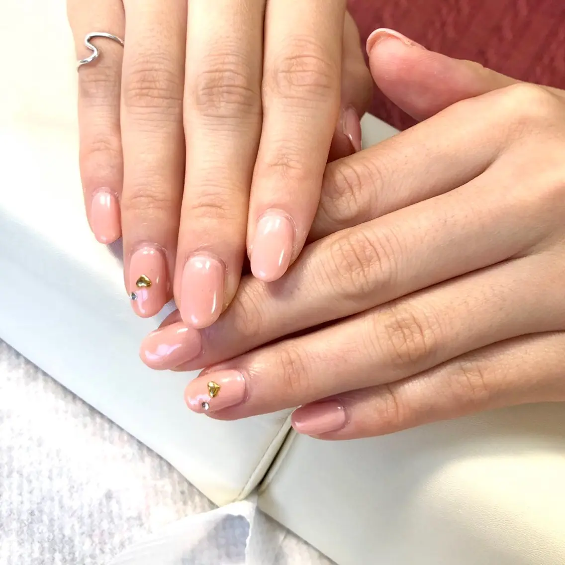 ネイル ワンカラーネイル ピンク シンプルネイル ハンドネイル salon *meehoのネイルデザイン