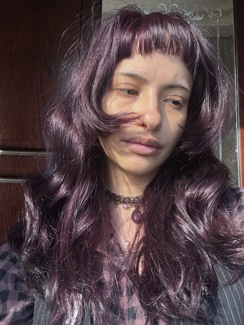ロング カラー ヘアカラー momona english okのヘアスタイル