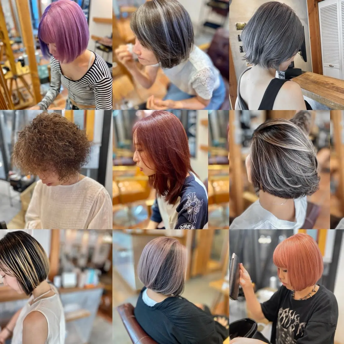 ショート ボブ ハイライト ショートヘア 木村丈晴✂️ご来店 お待ちしてます😊のヘアスタイル