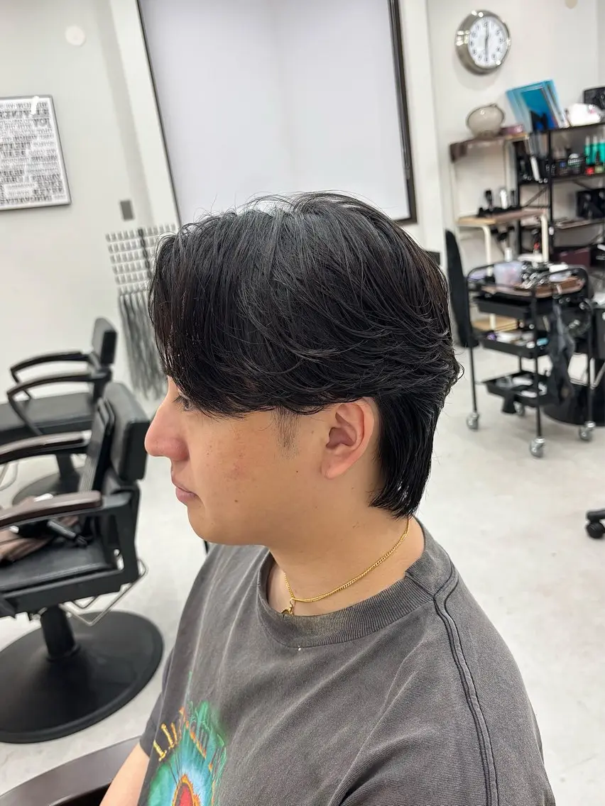 パーマ メンズ フェザーパーマ メンズパーマ カット パーマ KanedaRio パーマ/フェードのヘアスタイル