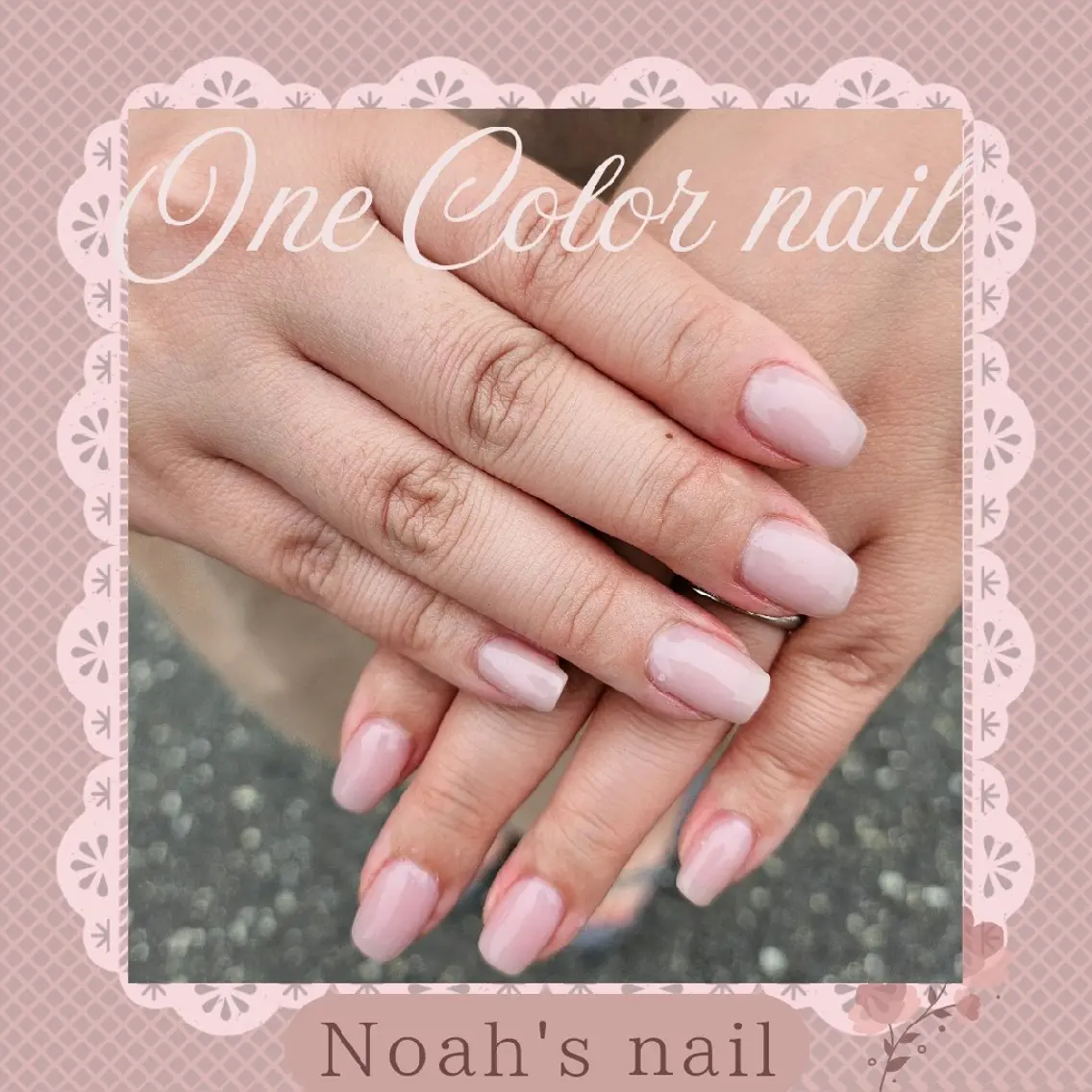ネイル ピンク ネイルチップ ハンドネイル Noah'snail のネイルデザイン