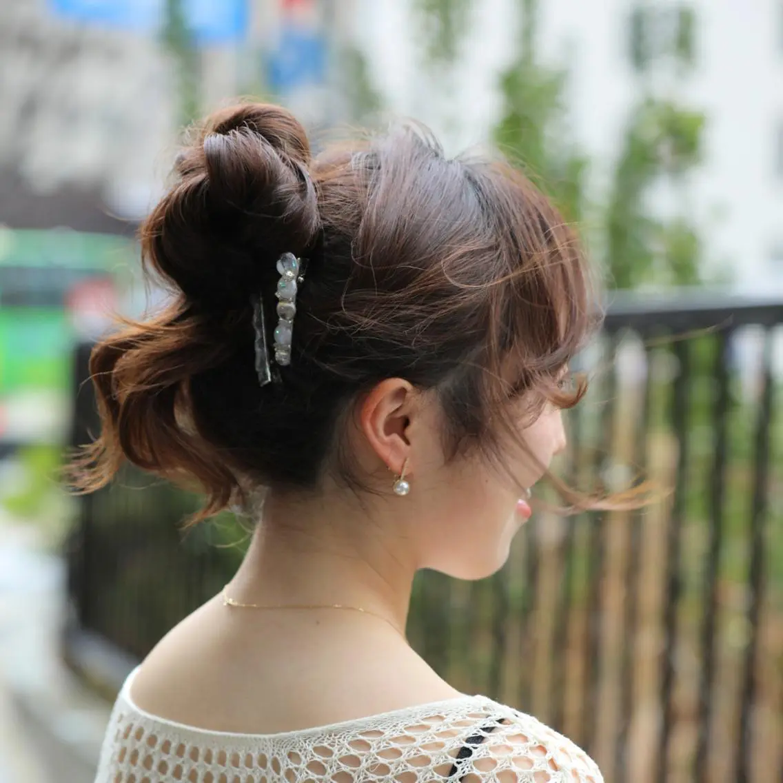 ヘアアレンジ ポニーテール 結婚式・ブライダル デート 簡単アレンジ ヘアセット Endearing 銀座/レイヤーカットのヘアスタイル