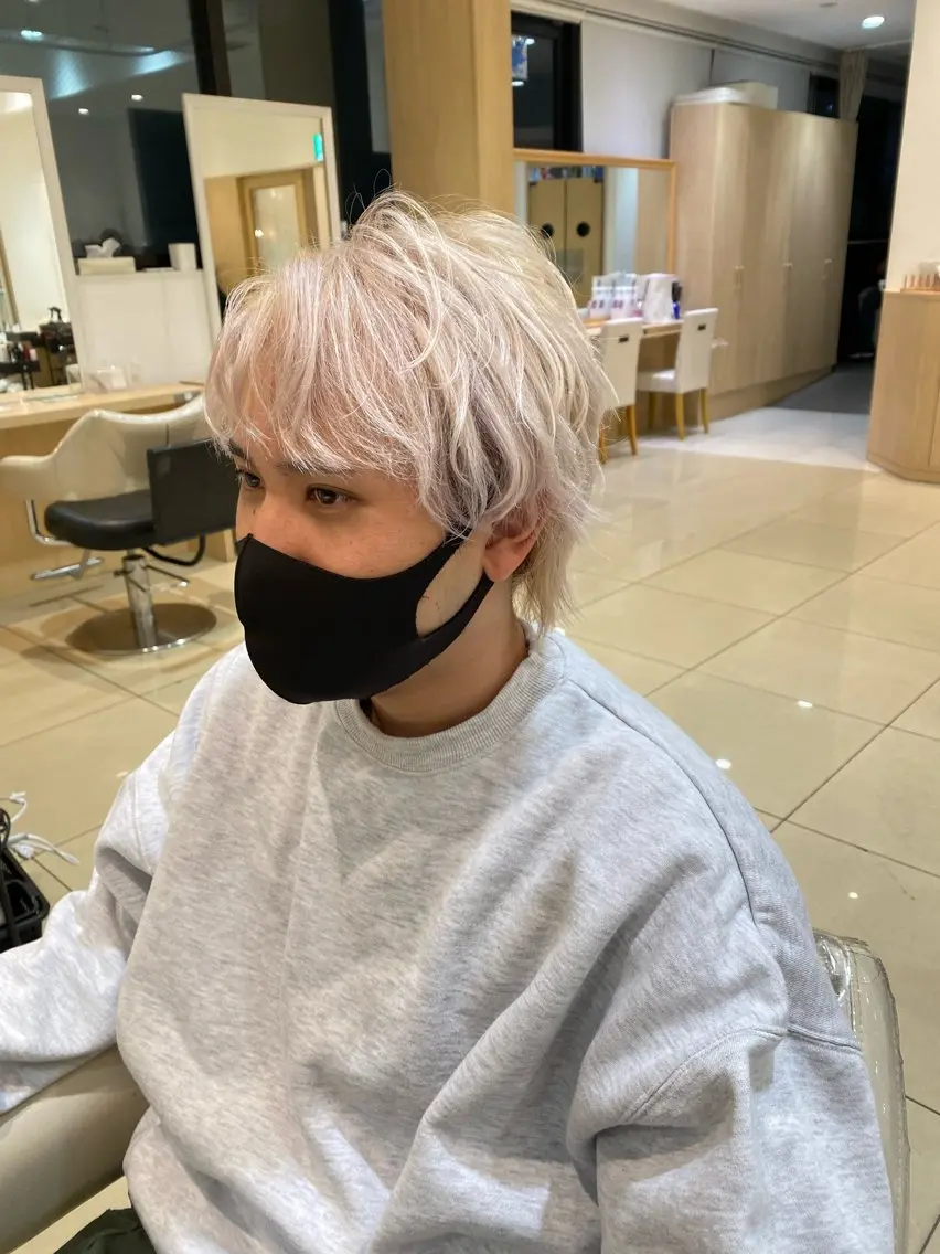 ショート カラー メンズ カット ヘアカラー メンズ特化型美容師 栗山勇人のヘアスタイル