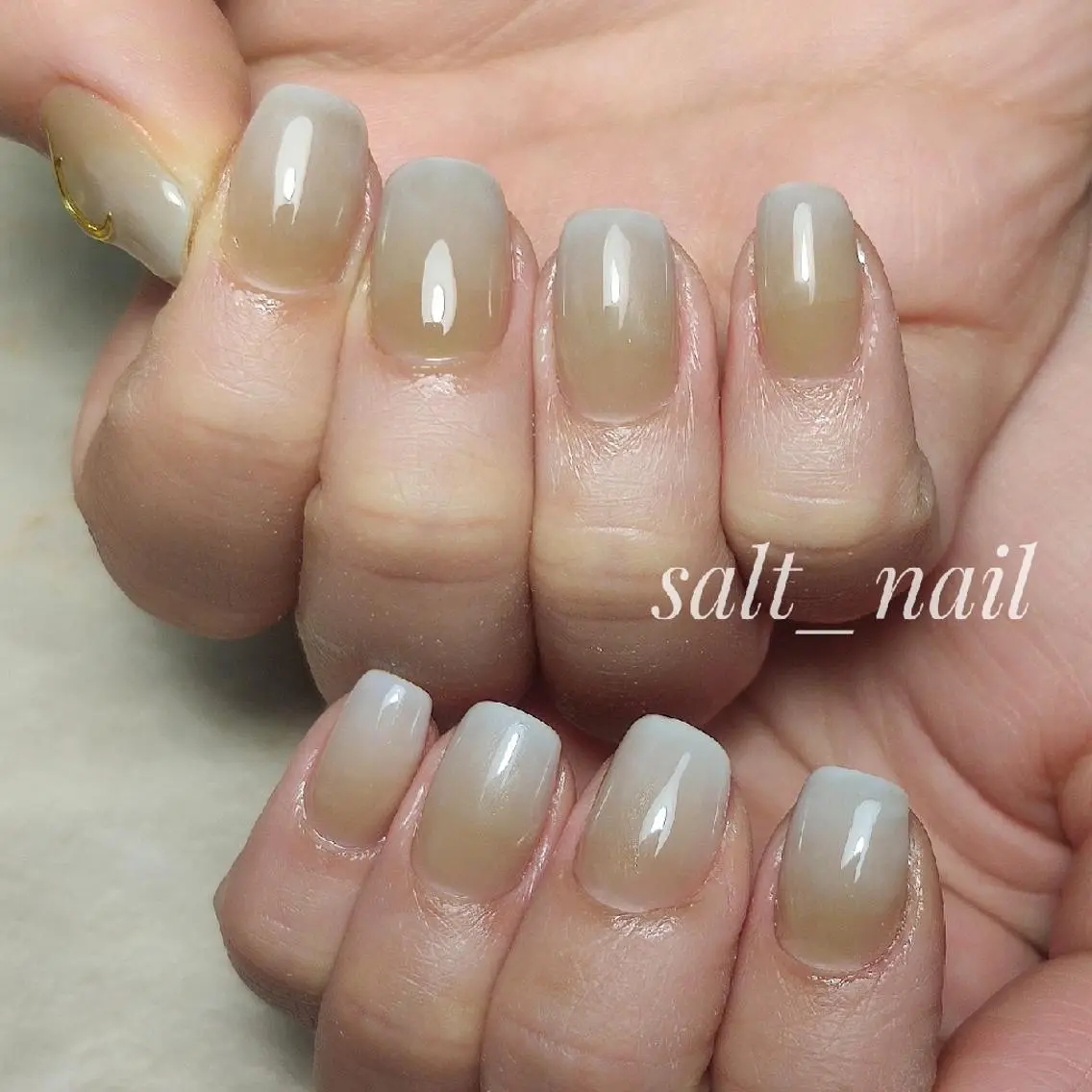 ネイル ホワイト 個人サロン saltnailのネイルデザイン