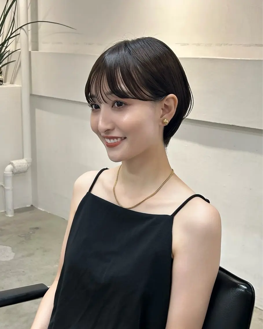 ショート カラー ブラウンカラー ショートヘア ❤️ショートカット ・顔周りカット❤️のヘアスタイル
