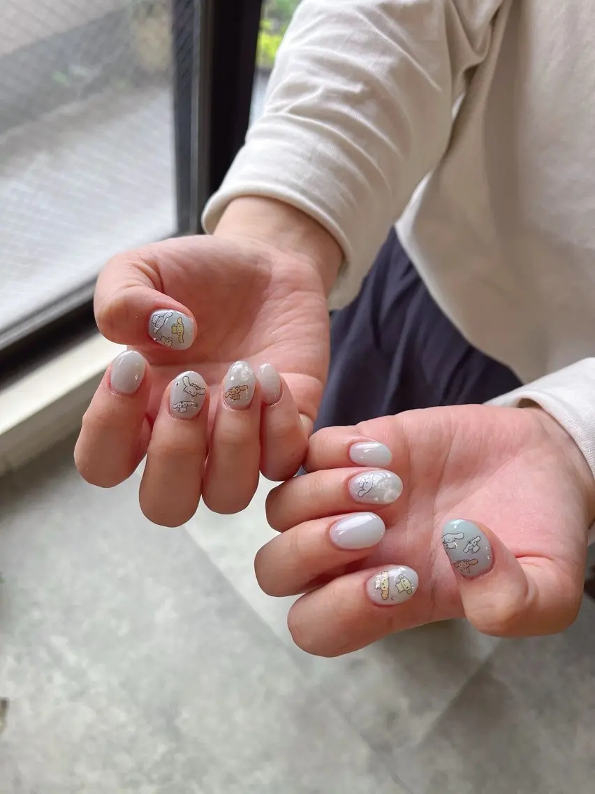 ネイル 持ち込み シンプルネイル nailist rihoのネイルデザイン