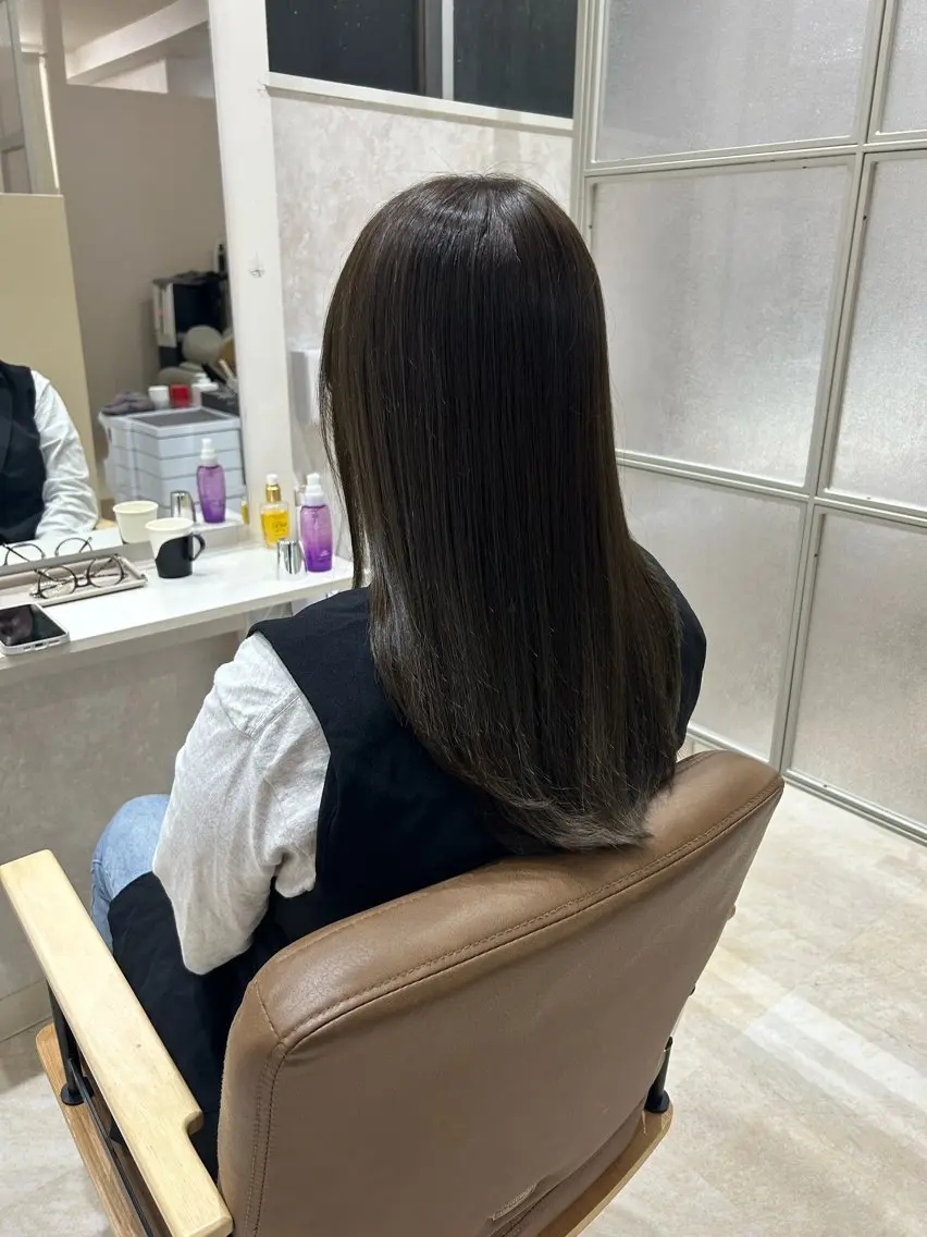 ミディアム カラー ヘアカラー トリートメント ヘアセット 💙まこと💙艶 カラー(Rico)のヘアスタイル