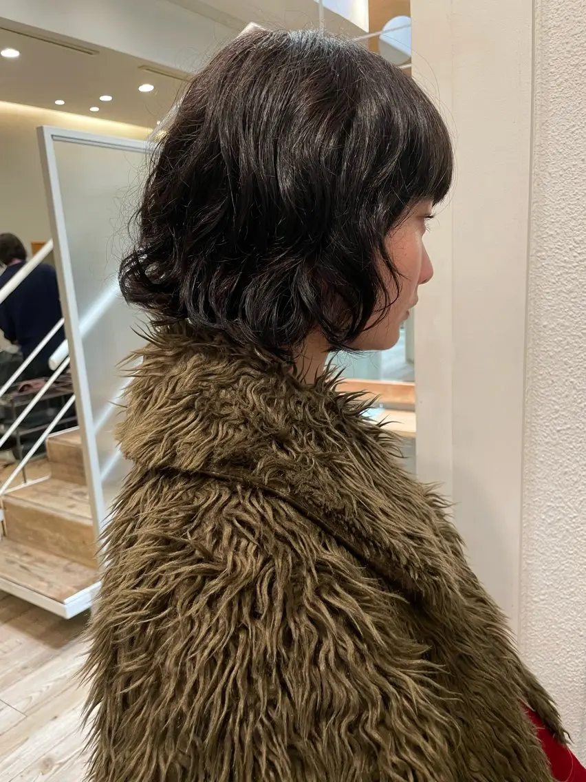 ミディアム カット パーマ トリートメント 🍁ロングパーマドラ イパーマ🍁陸来のヘアスタイル