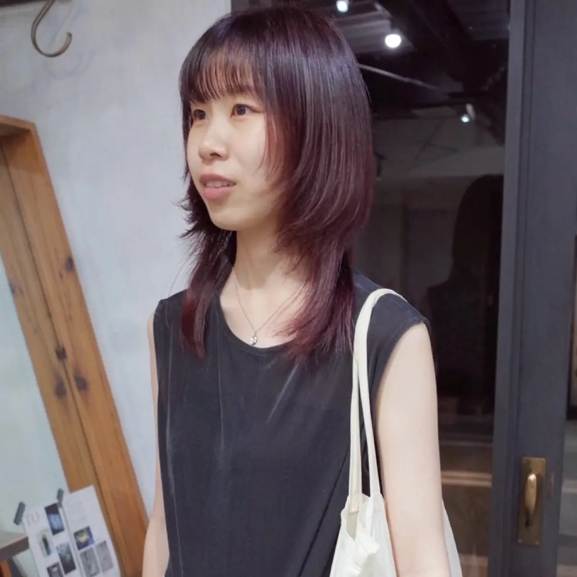 セミロング カラーモデル fon▶山田 悠華のヘアスタイル