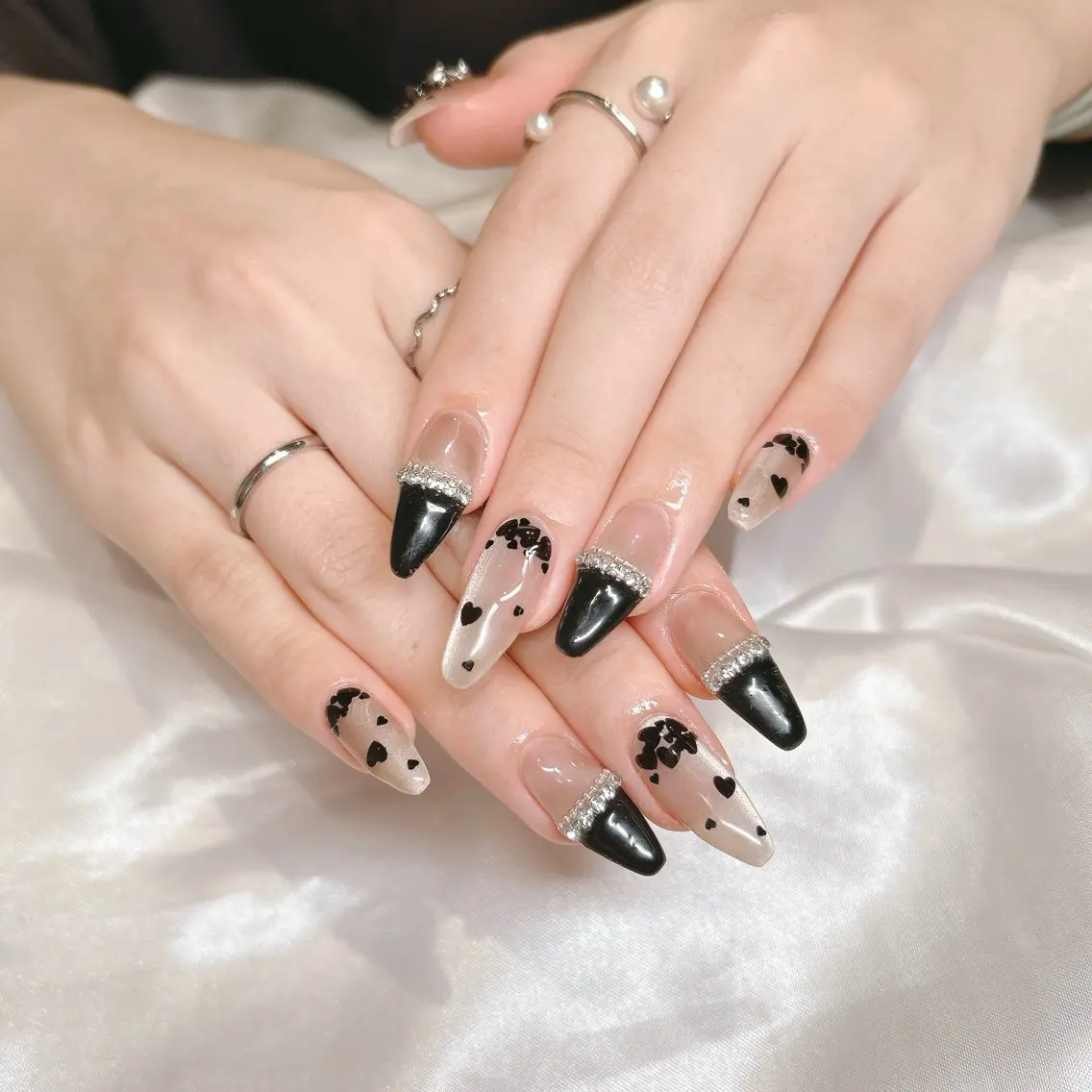 ネイル ハート ハンドネイル junna 金山.東別院.上前津のネイルデザイン