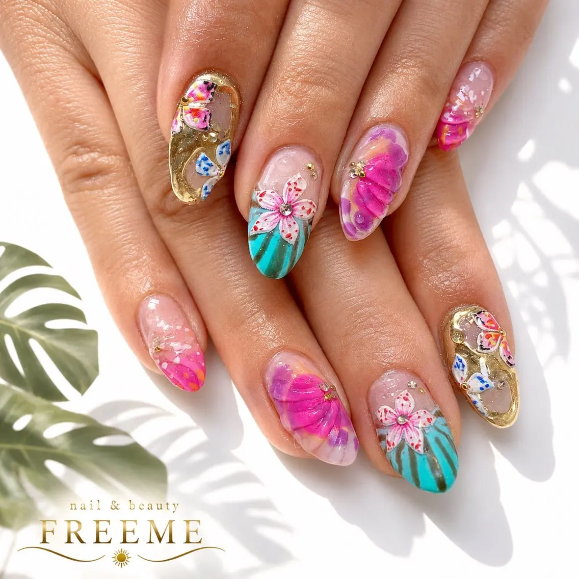 ネイル ハンドネイル 🌿FREEME 🗽アビ🌿のネイルデザイン
