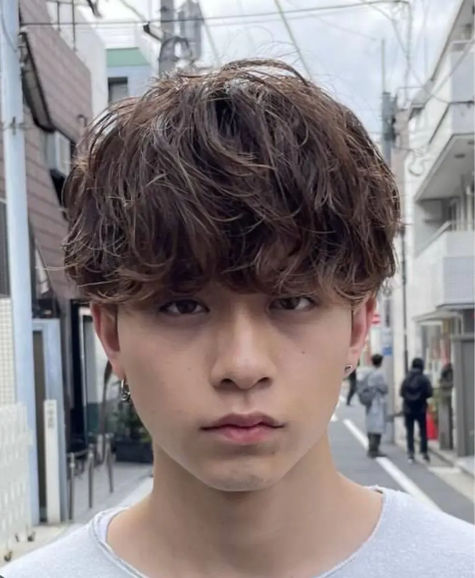 ショート メンズ メンズパーマ 石川 大瑚のヘアスタイル
