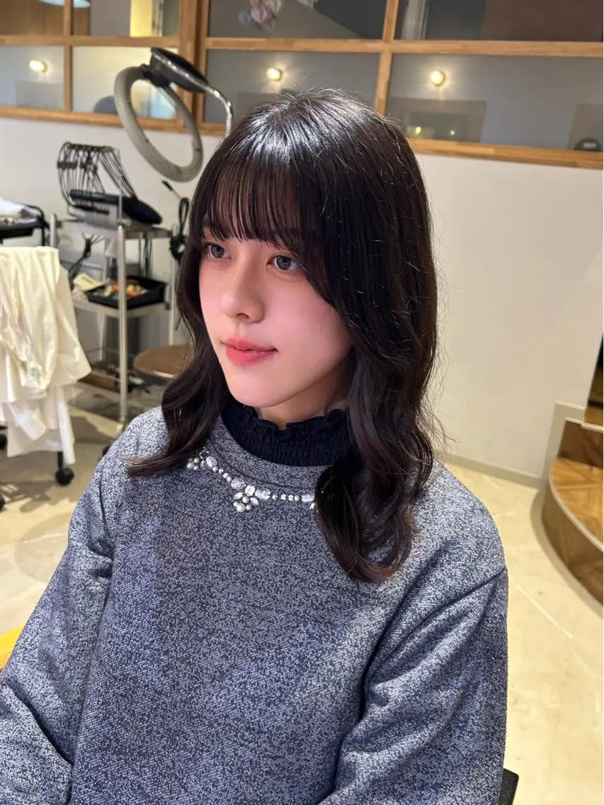 ミディアム パーマ ミディアムパーマ デジタルパーマ カット パーマ SHICUNE /ミホのヘアスタイル