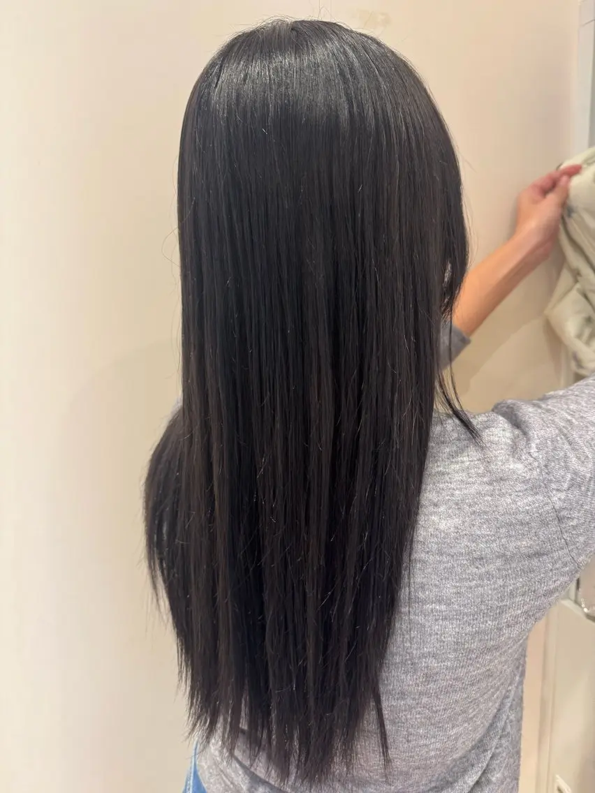 ロング カラー ヘアカラー トリートメント 河添 麗菜のヘアスタイル