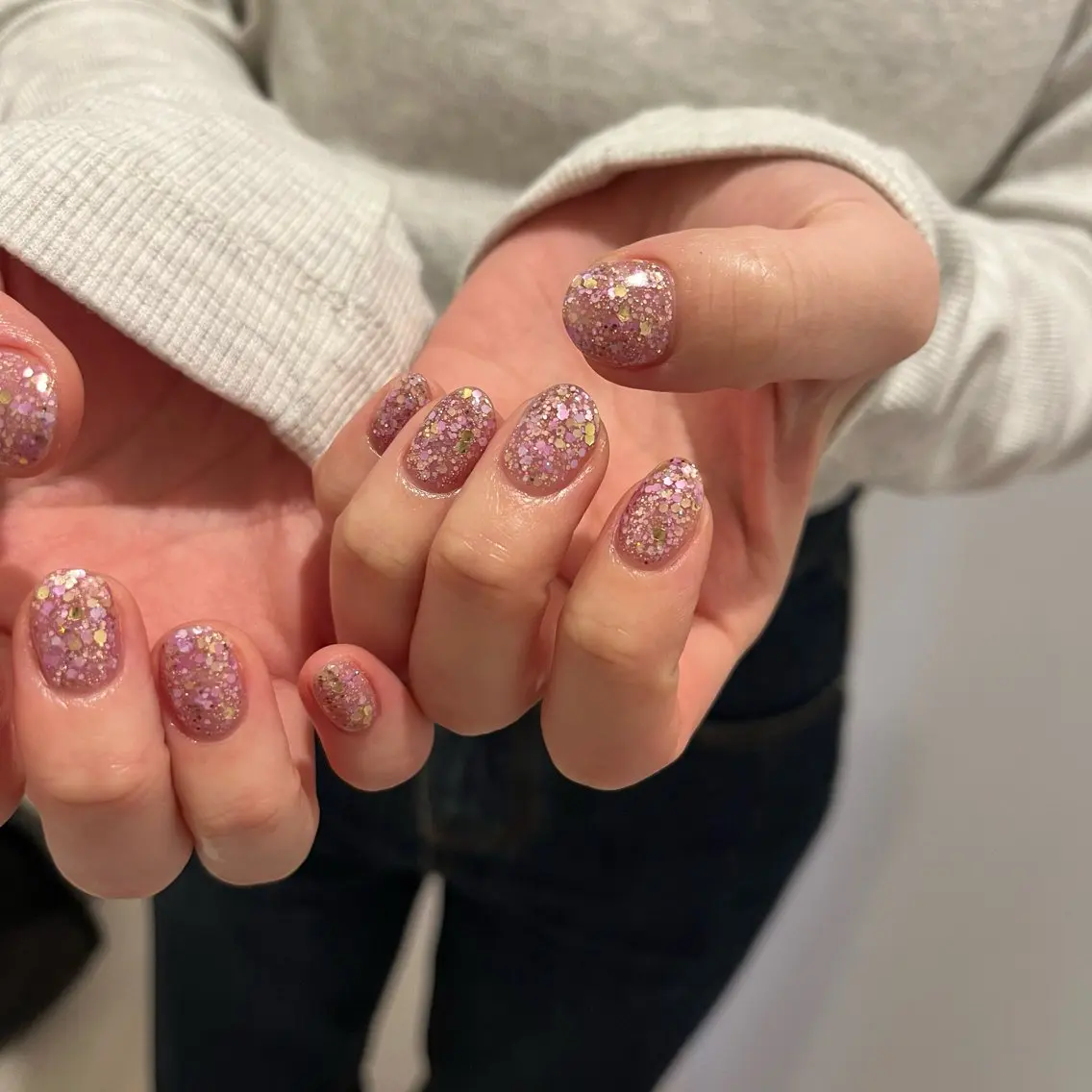 ネイル ラメ(グリッター) ハンドネイル NORA nail UMEDA MAIのネイルデザイン