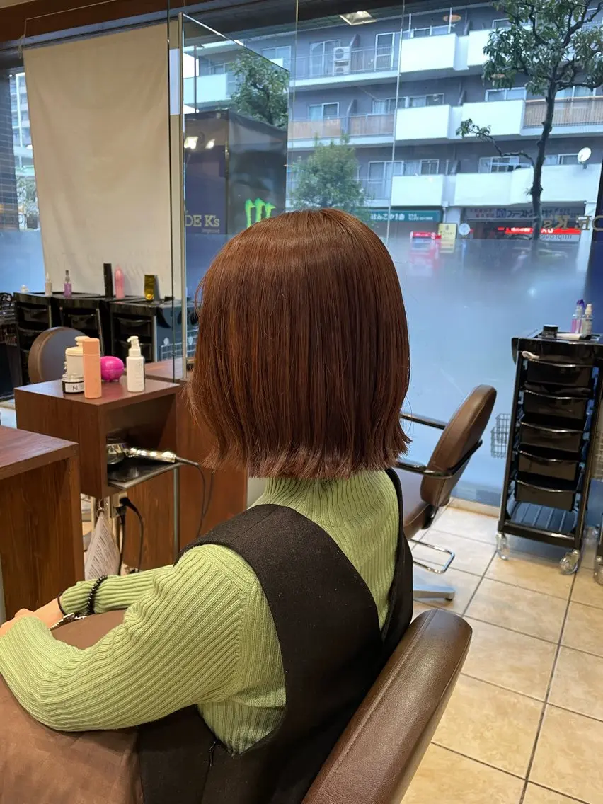 ショート カット ヘアカラー 桑田 新菜のヘアスタイル