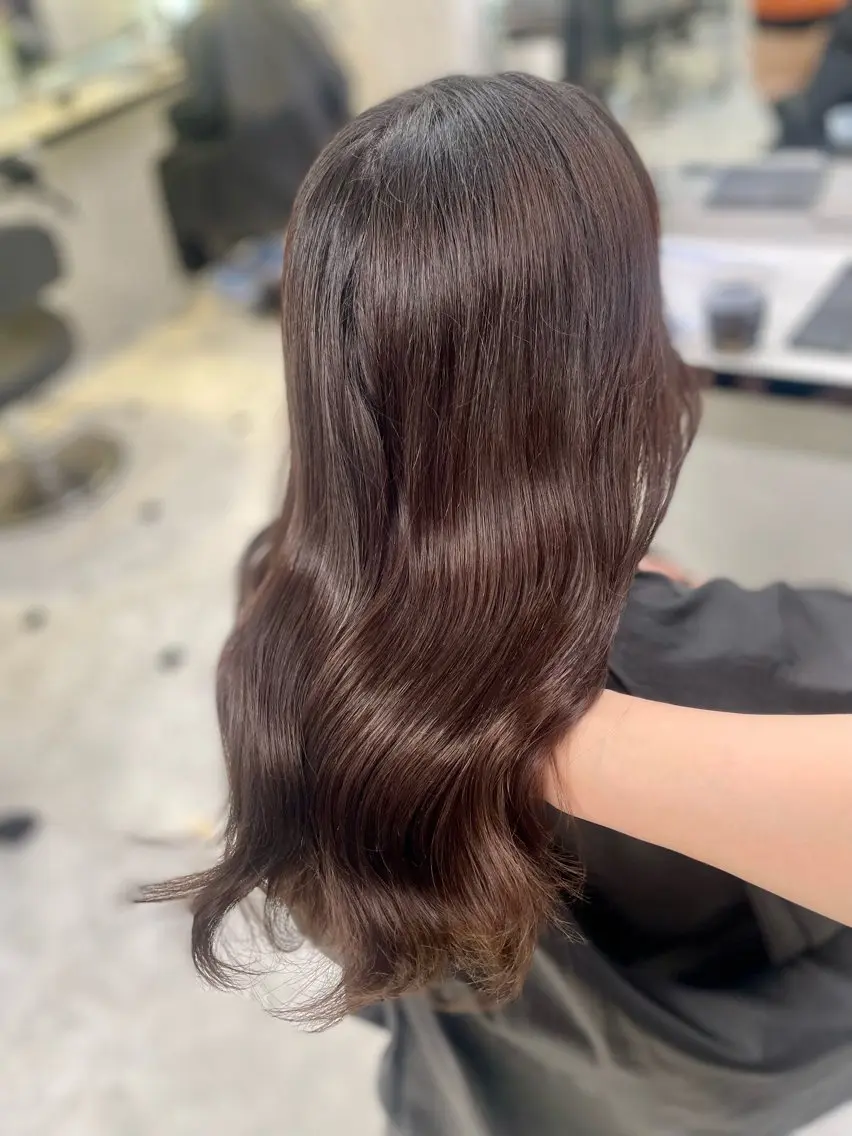 セミロング カット ヘッドスパ ヘアセット うる艶トレンドヘア 🕊️上野BABYのヘアスタイル