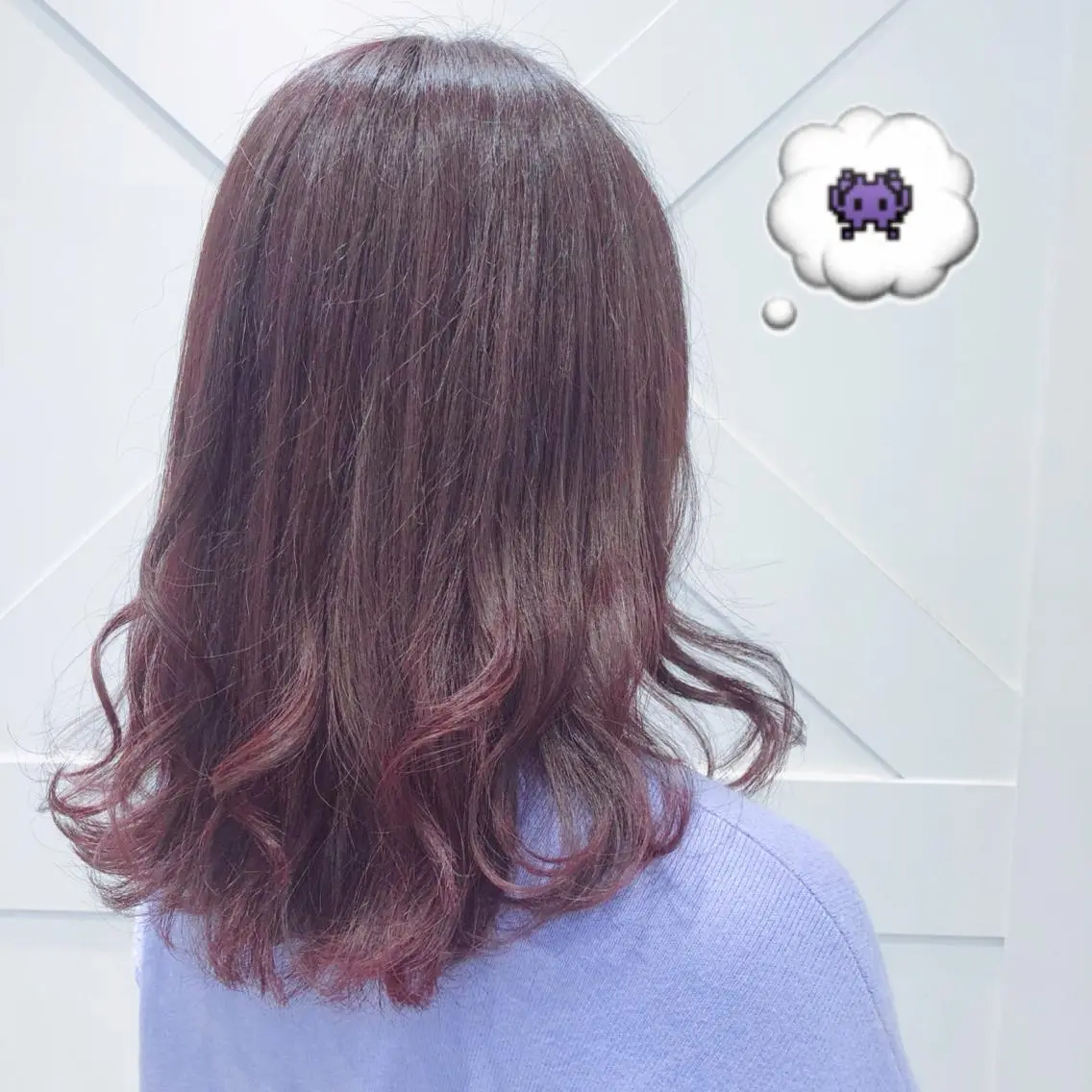 セミロング カラー ブラウンカラー ラベンダーカラー ラベンダーピンク ピンクカラー ピンクブラウン ヘアカラー 🌺ウルフカット職人 新垣渚🐺のヘアスタイル