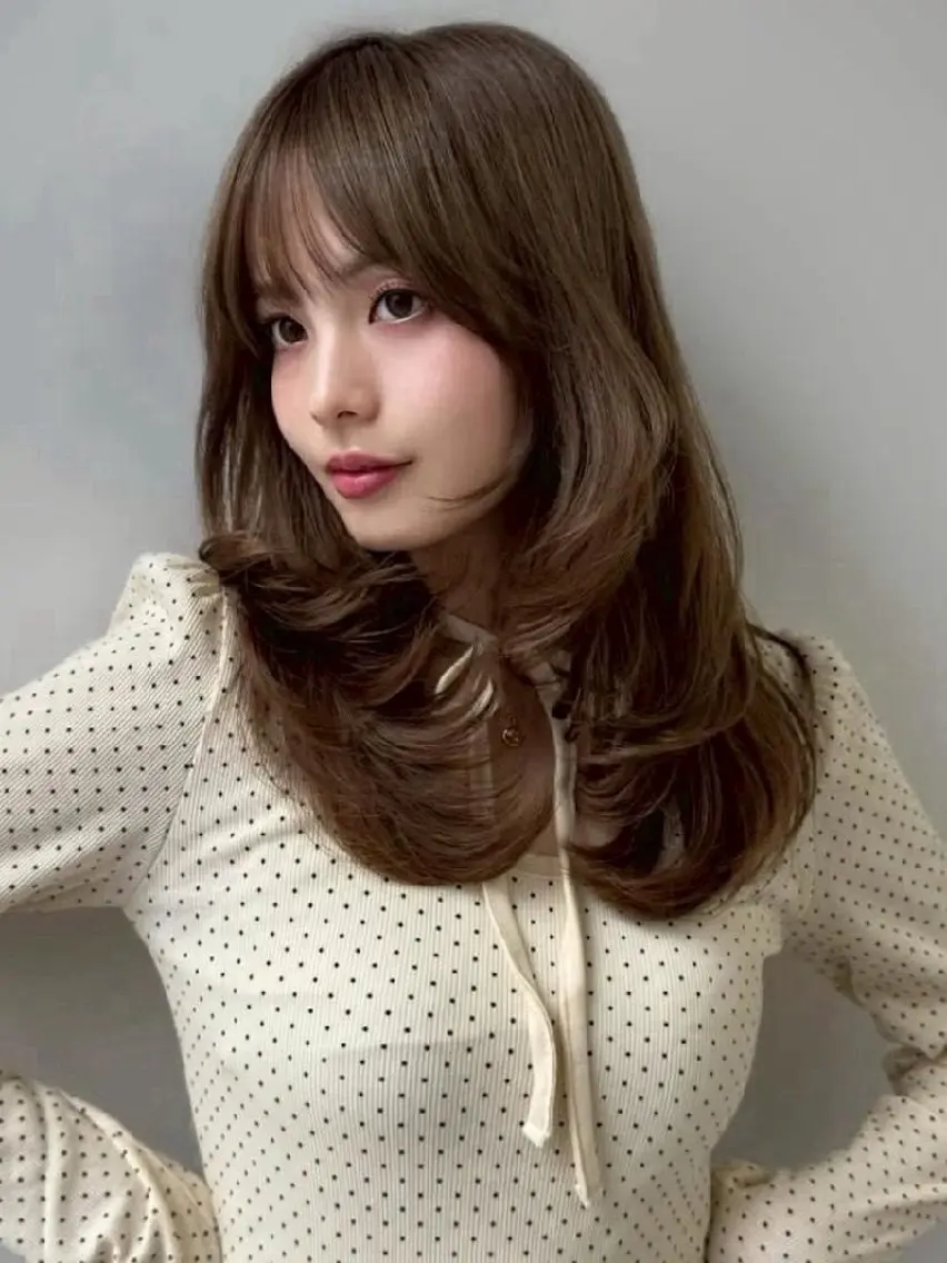ロング カラー レイヤーカット カット ヘアカラー トリートメント 髪質改善✨️レイヤー ✨️艶髪✨️佐藤宏紀のヘアスタイル