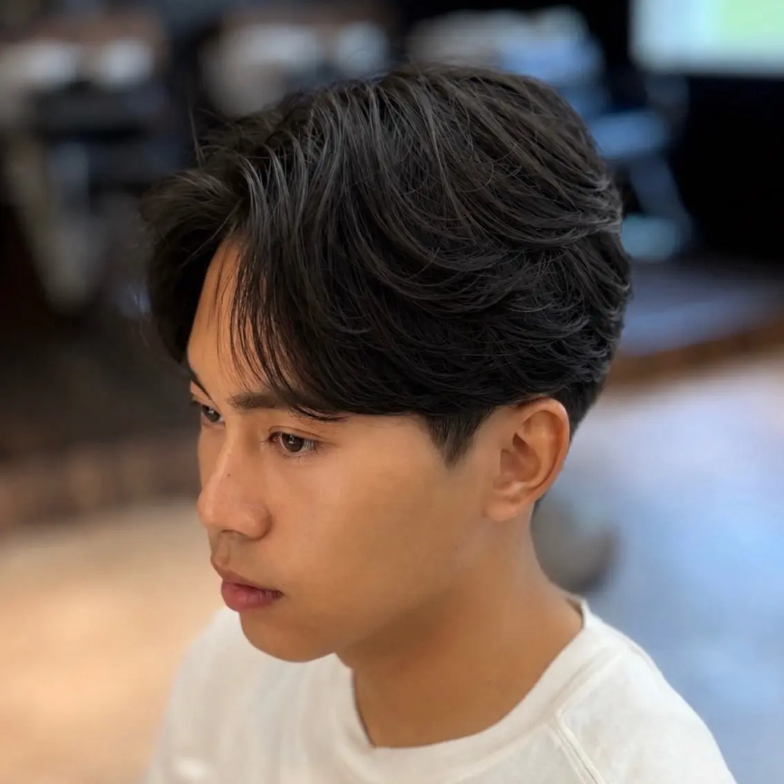 ショート メンズ カット 縮毛矯正 石田 翔琉のヘアスタイル