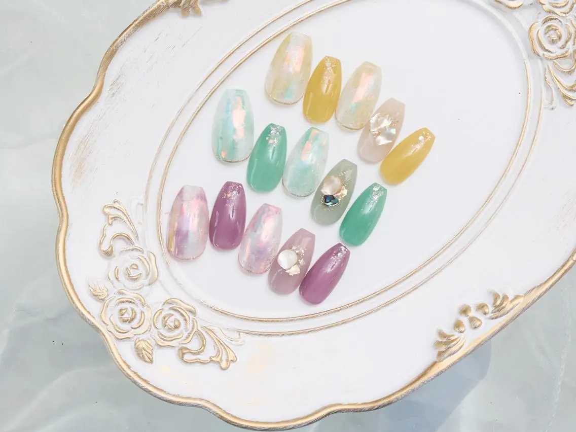 ネイル ❤️💛REBEST 京橋 nailのネイルデザイン
