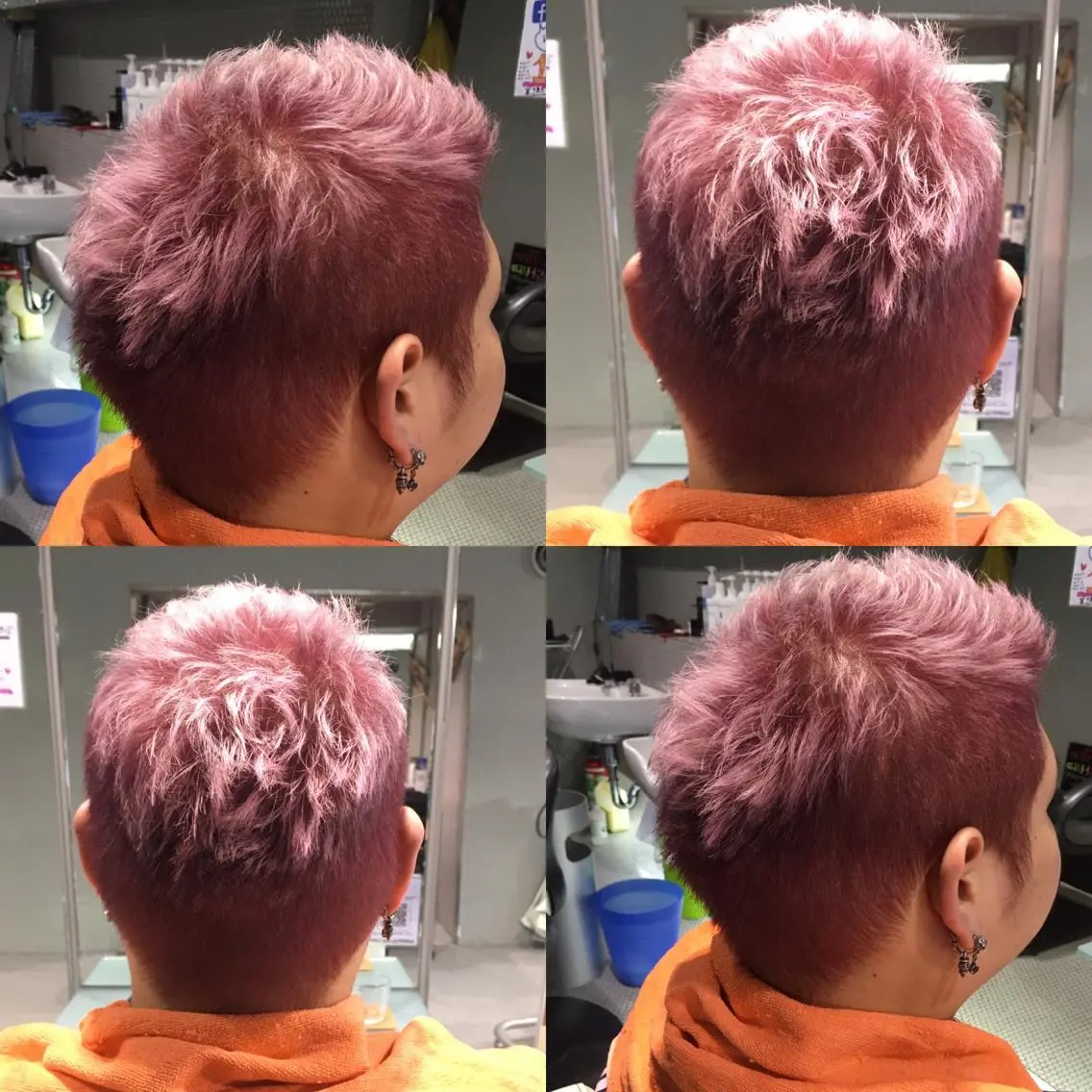 ショート カラー メンズ 中江 麻友のヘアスタイル