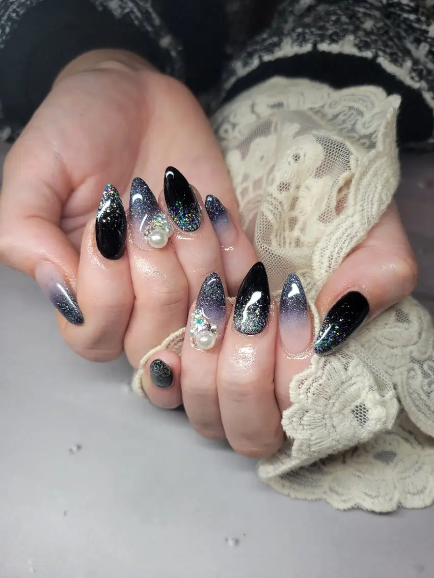 ネイル ブルー グラデーション Nail salon Coco【溝の口駅】のネイルデザイン