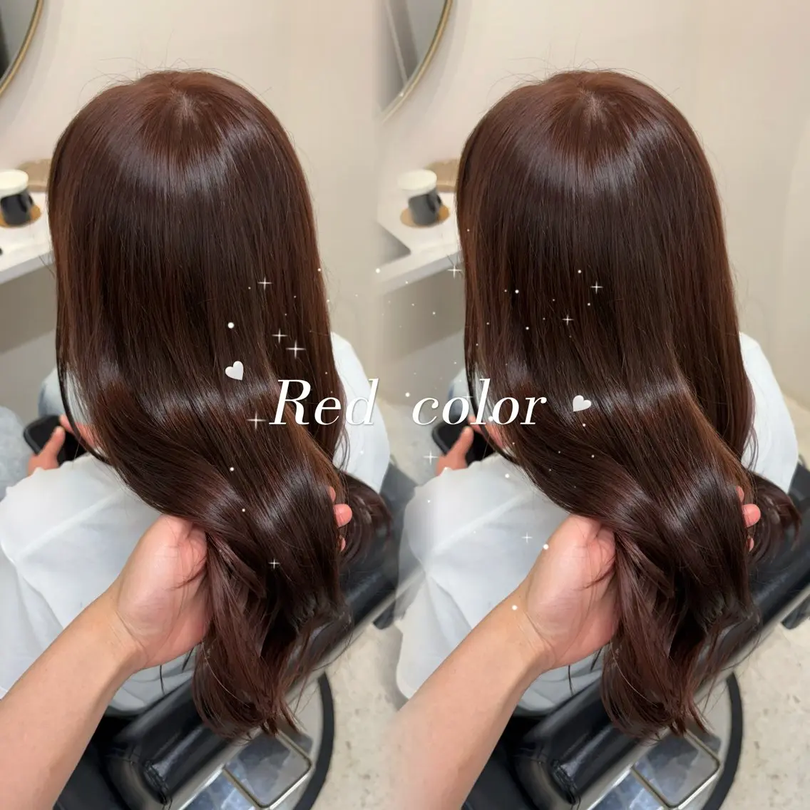 セミロング カット ヘアカラー トリートメント 𝜗𝜚cocoro 韓国𝜗𝜚のヘアスタイル