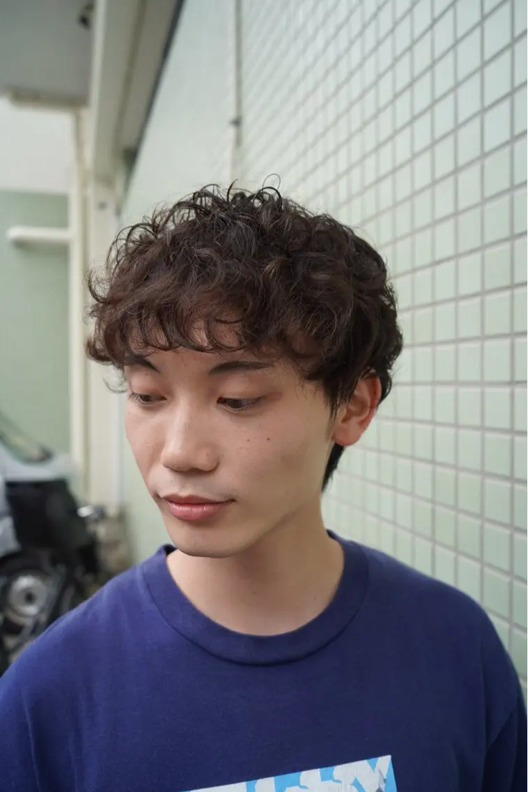 メンズカット＋パーマの写真